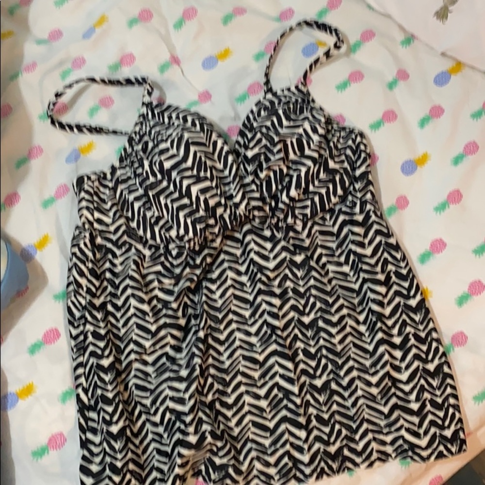 Black And White bathing suit top